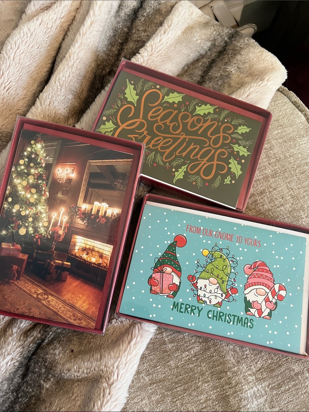 Christmas Cards/Holiday Cards, New. 3 Boxes, 10 sets per Box. Total of 30 sets